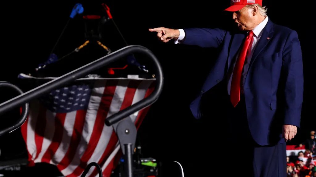 Donald Trump na předvolebním mítinku v Latrobe