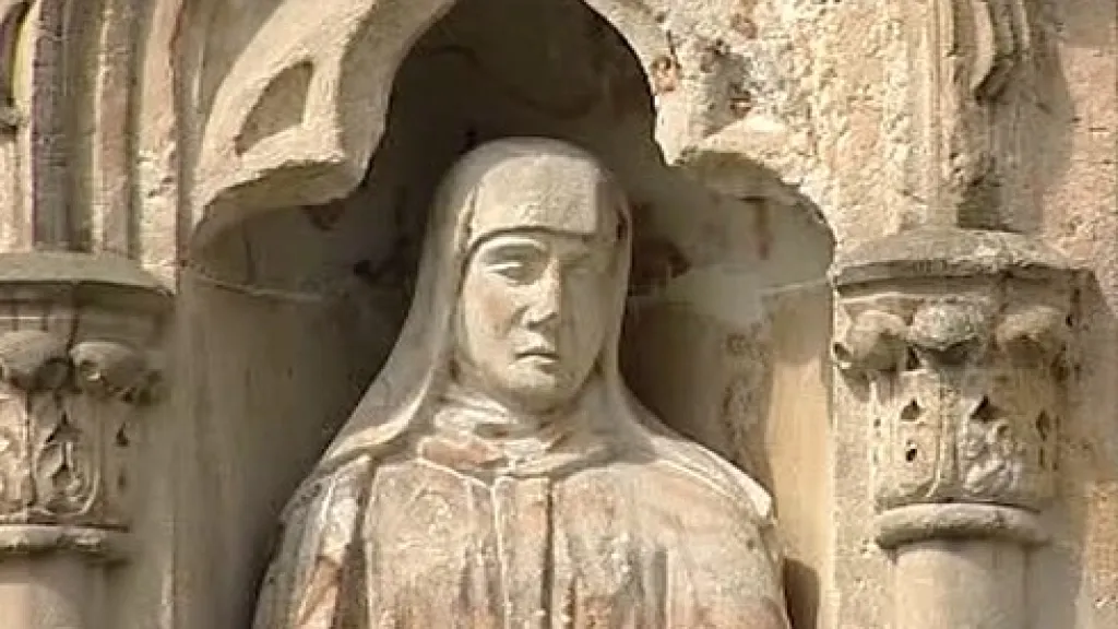 Detail pískovcové sochy