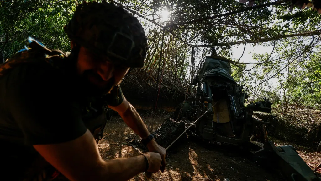 Ukrajinští obránci v Doněcké oblasti