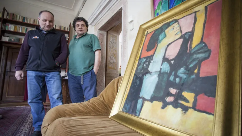 Synovci Miloslava Troupa s obrazem Jacqueline