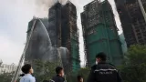Požár bytového komplexu v Hongkongu