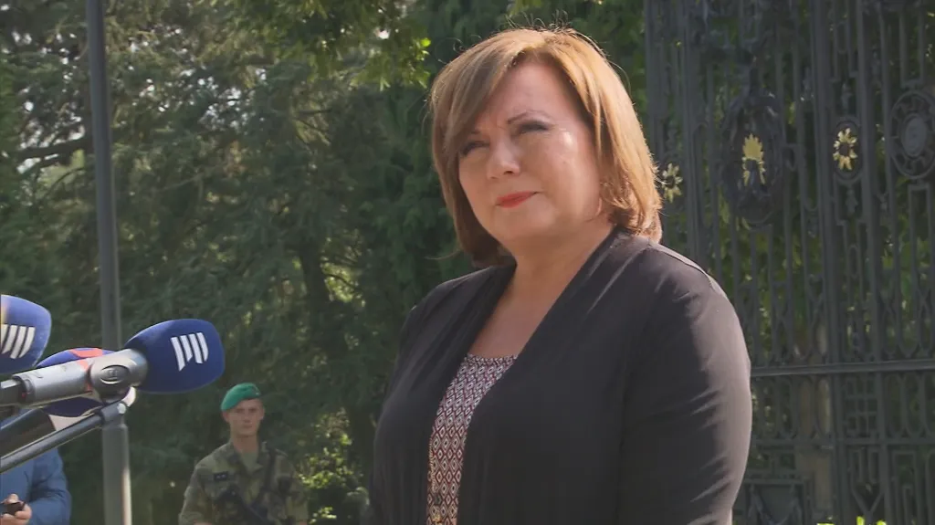 Ministryně financí Alena Schillerová (za ANO)