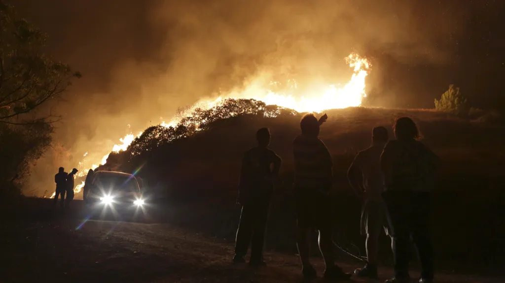 Lesní požár v Portugalsku