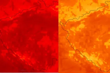 Meteorologové upravili barvy na teplotních mapách. Podívejte se na rozdíl