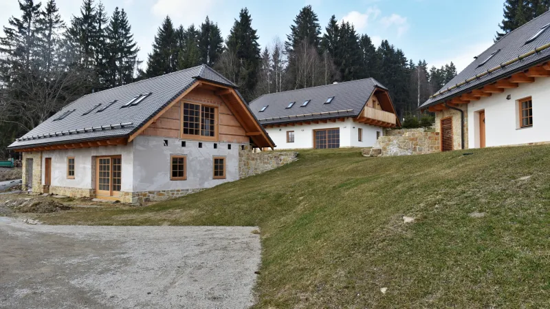 Objekty ve Slupečné, kde Zimola nechává stavět dům