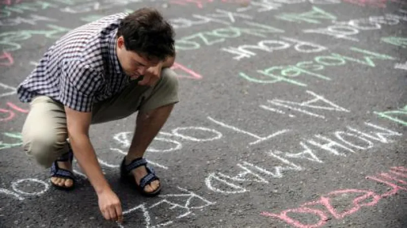 Protesty proti politice Íránu v Praze