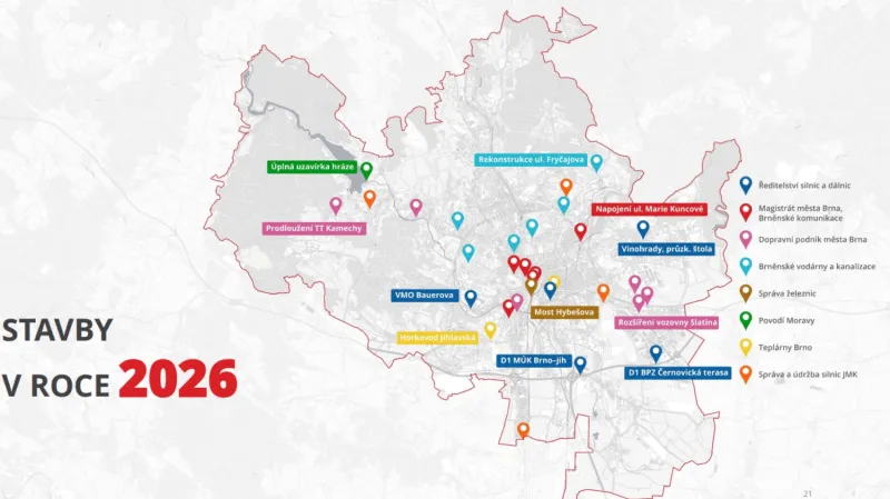 Stavby v Brně v roce 2026