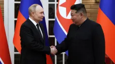 Ruský prezident Vladimir Putin a vůdce KLDR Kim Čong-un