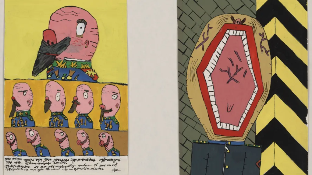 Ilustrace Jiřího Šalamouna z Kroniky města Hloupětína