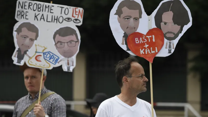 Protest proti politické situaci na Slovensku