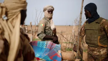 Malijské bezpečnostní síly účastnící se operace Barkhane v Sahelu