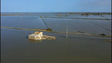 Povodně v Katalánsku po bouři Gloria