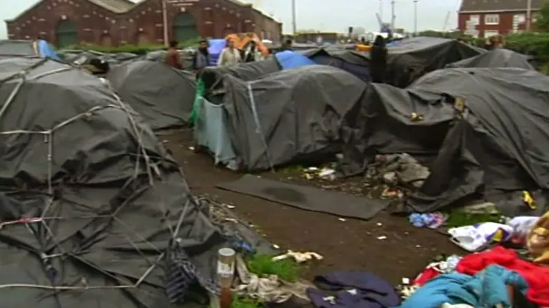 Uprchlický tábor v Calais