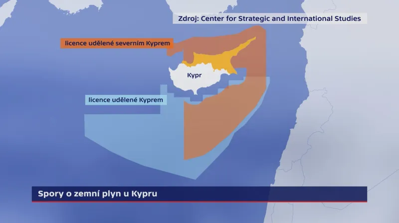 Spory o zemní plyn u Kypru