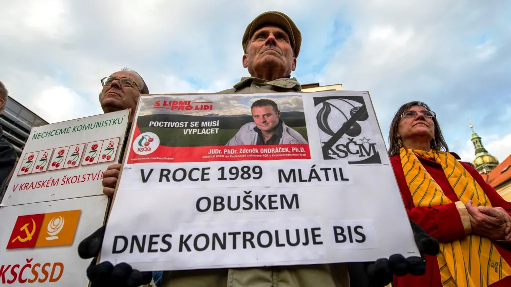 Protikomunistická demonstrace v Hradci Králové