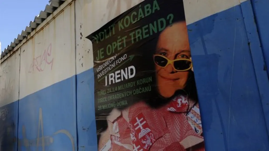Plakát proti Michaelu Kocábovi