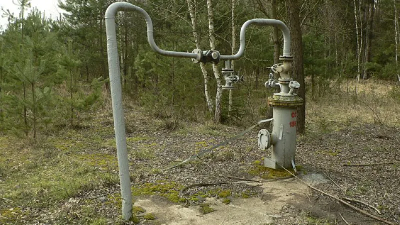 Pozůstatky těžby uranu v okolí Stráže pod Ralskem