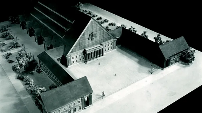 Model národního domu v Pratru od Hannse Dustmanna, 1942