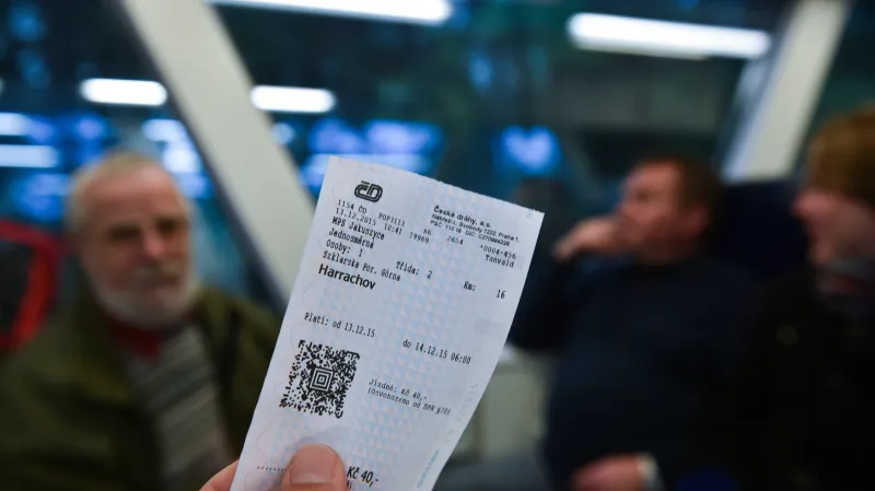 Jízdenka Českých drah