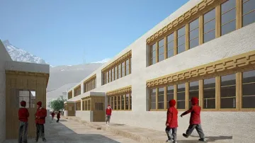 Projekt nové školy ve vesnici Mulbekh