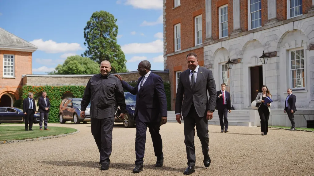 Rustem Umerov, David Lammy a Andrij Jermak