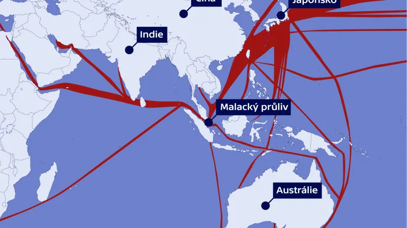Hlavní trasy námořního obchodu