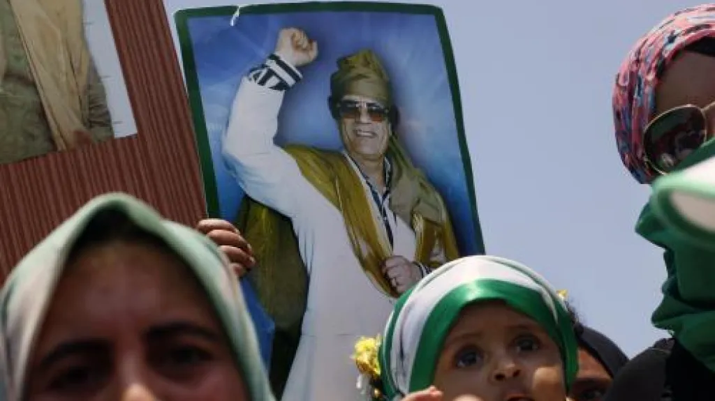 Pochod Libyjců na podporu Muammara Kaddáfího