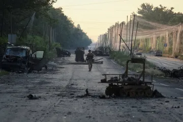 Moskva tvrdí, že dobyla Kosťantynivku na východě Ukrajiny