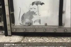 Japonské úřady prověřují krysy s deštníkem. Mohly by být Banksyho