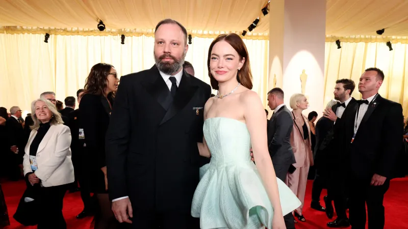 Yorgos Lanthimos a Emma Stoneová na cenách Oscar