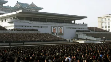 Demonstrace v Pchjongjangu