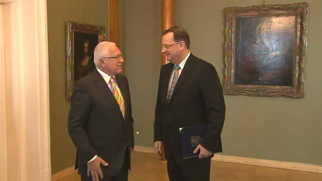 Václav Klaus a Petr Nečas