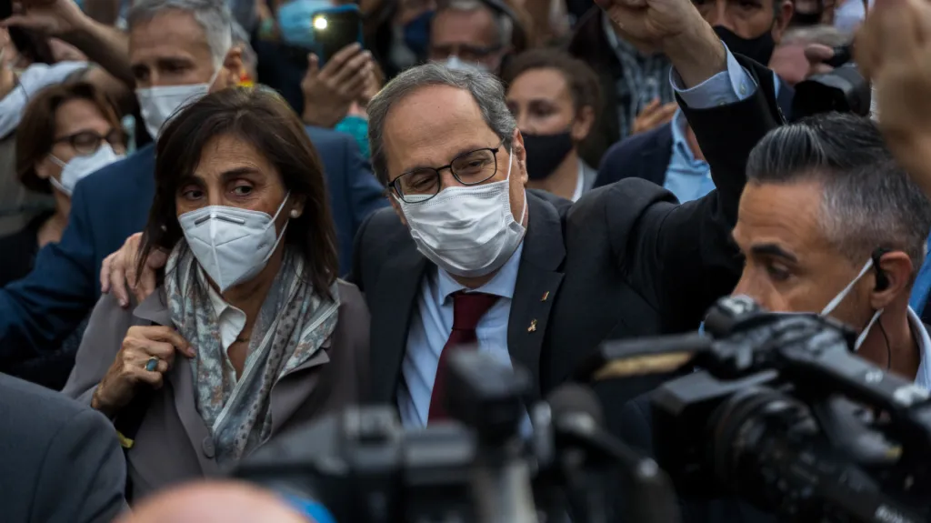 Sesazený katalánský premiér Quim Torra