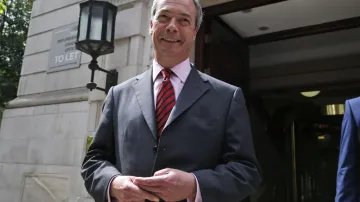 Šéf britské strany UKIP Nigel Farage