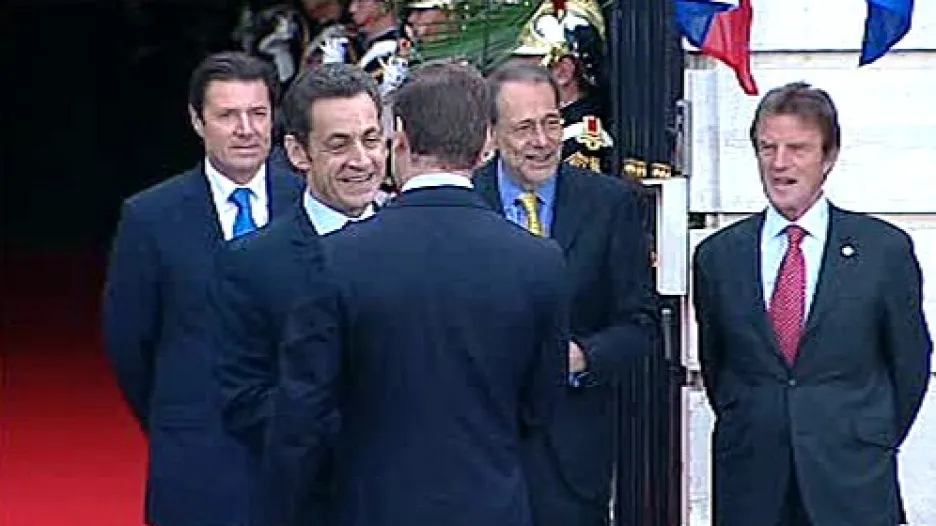 Nicolas Sarkozy a Dmitrij Medveděv