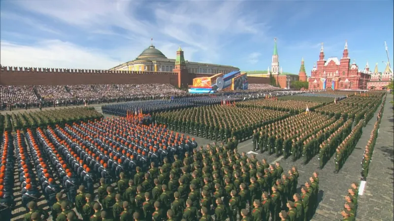 Mohutné oslavy Dne vítězství v Moskvě