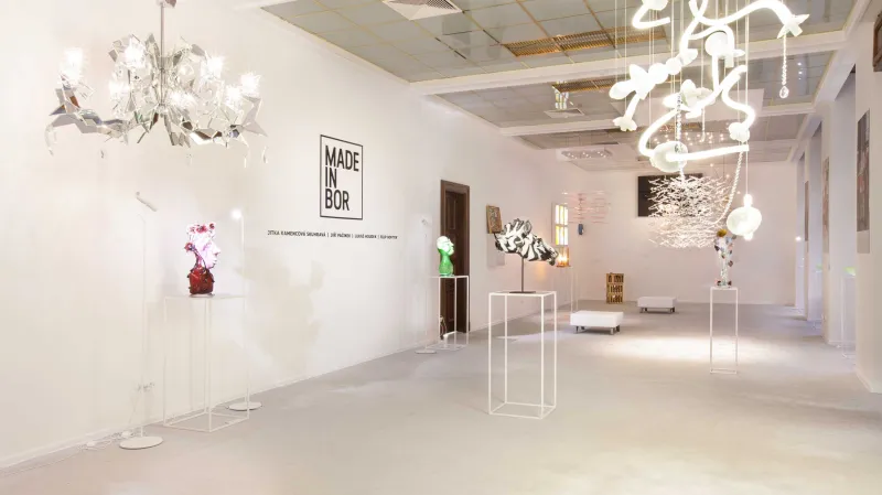 Instalace Made in Bor vol. II na výstavě Sklo/Glass (ZIBA muzeum)