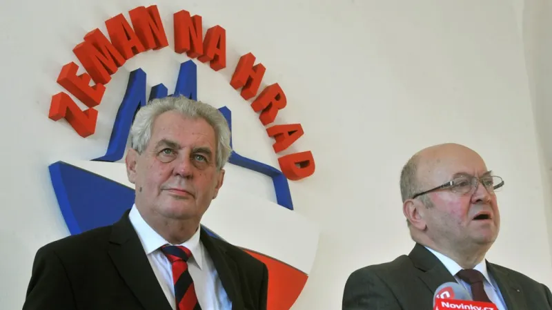 Miloš Zeman ve štábu KSČM
