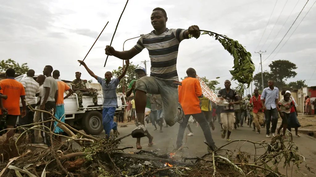 Pondělní protesty v Burundi