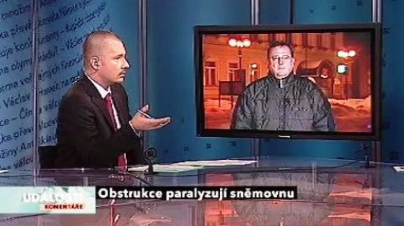 Lubomír Zaorálek a Petr Nečas v Událostech, komentářích