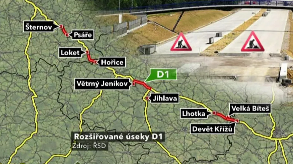 První fáze modernizace D1