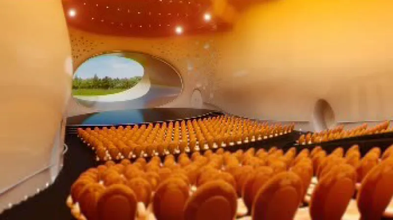 Model koncertní síně v Českých Budějovicích