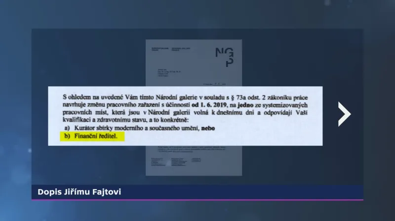 Výňatek z dopisu Jiřímu Fajtovi