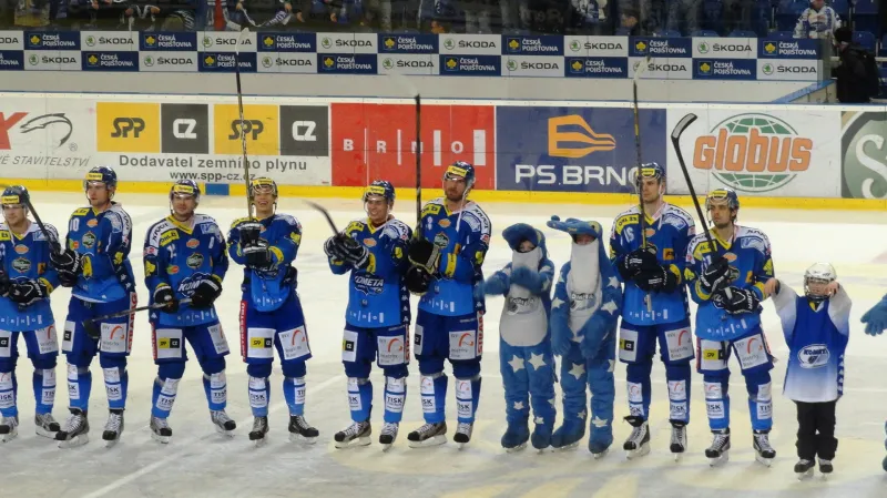 Děkovačka brněnských hokejistů