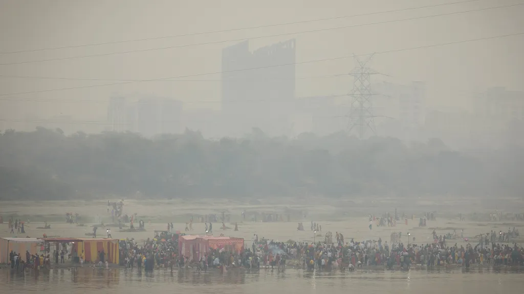 Dillí zahalené ve smogu