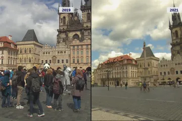 Poloprázdné jsou restaurace, hotely i ulice, kudy dříve proudily davy turistů. Česku stále chybí ti ze zahraničí