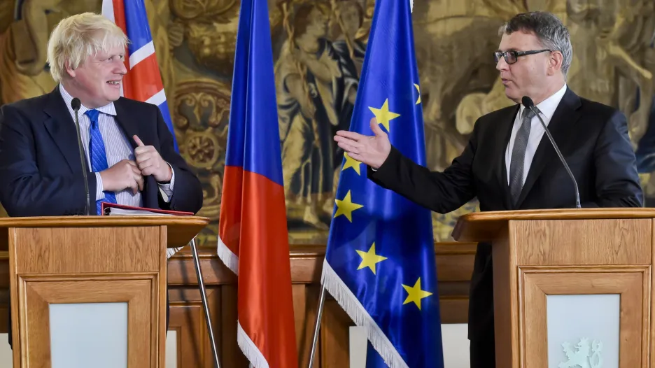 Boris Johnson s Lubomírem Zaorálkem