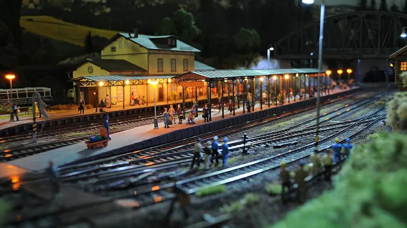 Výstava železničních modelů v Pečkách