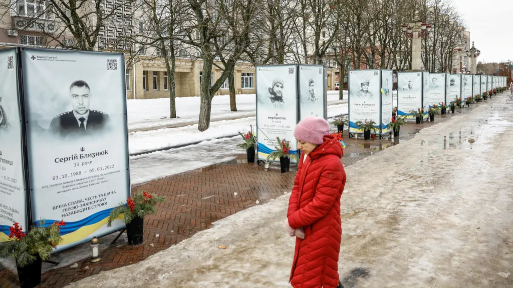 Připomínka padlých obránců Ukrajiny v Irpini, 24.2.2026