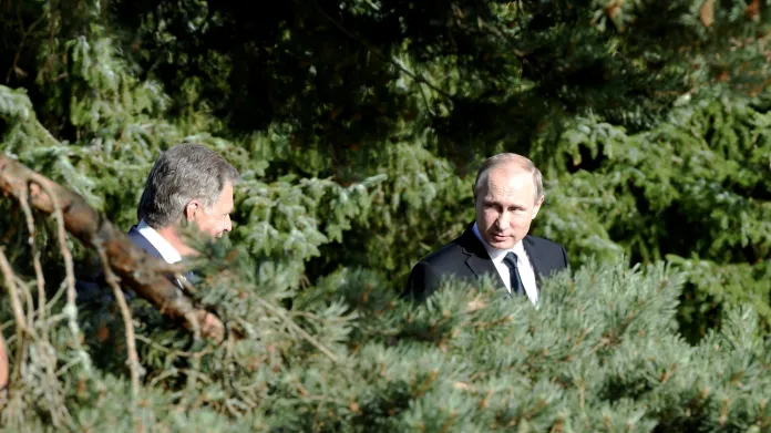 Vladimir Putin se svým finským protějškem